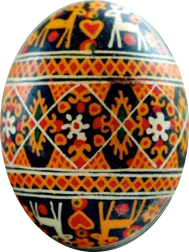 deer hutsul pysanka stags motifs paired example
